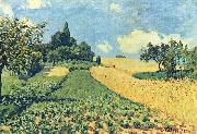 Alfred Sisley Getreidefelder auf den Hugeln von Argenteuil oil painting artist